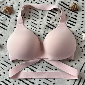Pink Victoria Secret Push Up Halter Bra